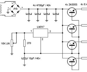 Adjustable Power Supply for 50V, 15A | Variable DC Power Supply Circuit Diagram