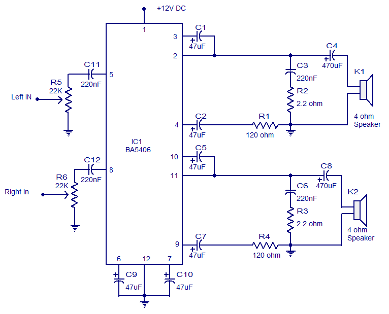 BA5406-stereo-amplifier-circuit