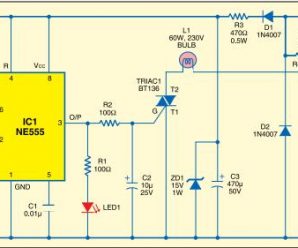 LDR Based Sunset Lamp using IC NE555 Timer Circuit – photoresistor