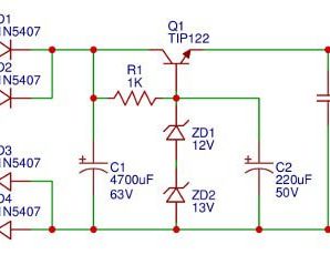 24V, 2A Power Supply Circuit for 30w Power Amplifier