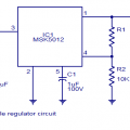 MSK5012 10A Adjustable Voltage Regulator Circuit