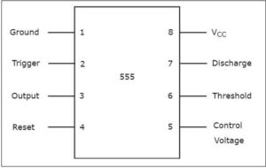 IC 555 Timer Pin Diagram 
