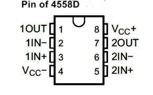 4558D Pin diagram